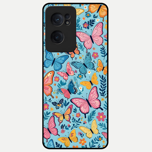  Spring Wing Garden Glass Case For Oneplus Nord CE2 back cover – full design glossy printed glass finish