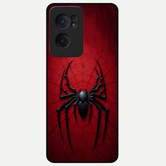  Superhero Web Emblem Glass Case For Oneplus Nord CE2 back cover – full design glossy printed glass finish