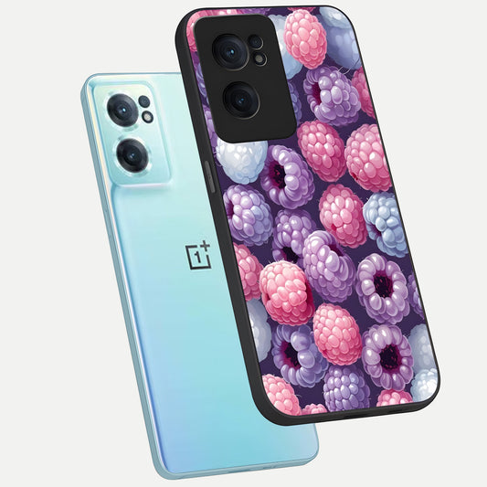  Berry Candy Pop phone case For Oneplus Nord CE2 showing premium glass back cover with detailed artwork
