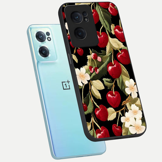  Blooming Spendor Bird phone case For Oneplus Nord CE2 showing premium glass back cover with detailed artwork