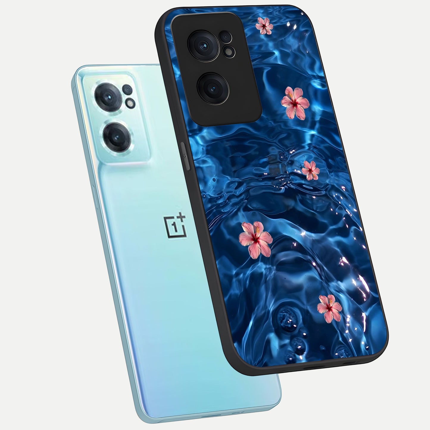  Bloom Thread Art phone case For Oneplus Nord CE2 showing premium glass back cover with detailed artwork