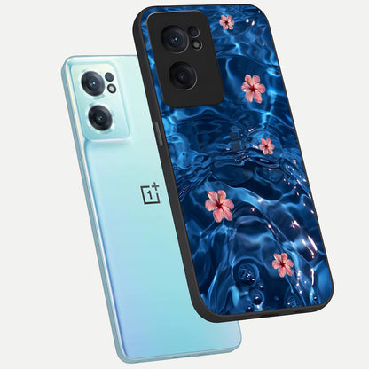  Bloom Thread Art phone case For Oneplus Nord CE2 showing premium glass back cover with detailed artwork