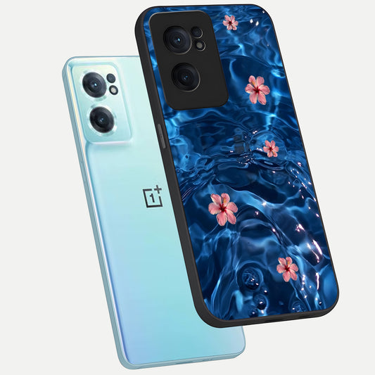  Bloom Thread Art phone case For Oneplus Nord CE2 showing premium glass back cover with detailed artwork