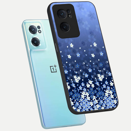  Blue Starry phone case For Oneplus Nord CE2 showing premium glass back cover with detailed artwork