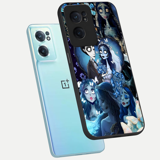 Butterfly Ghost Soul phone case For Oneplus Nord CE2 showing premium glass back cover with detailed artwork