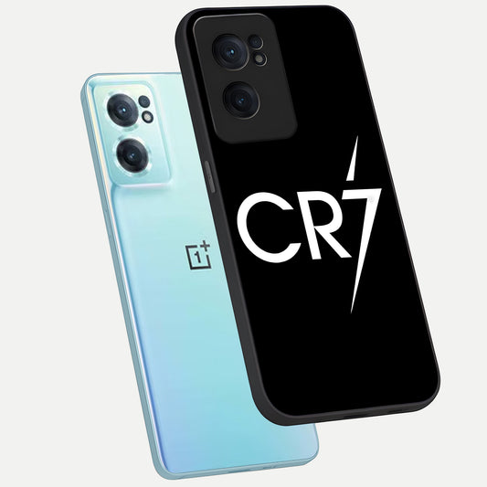  CR7 Elite Strike phone case For Oneplus Nord CE2 showing premium glass back cover with detailed artwork