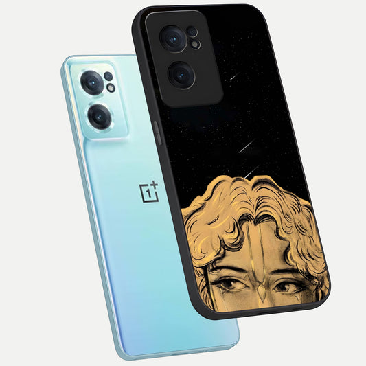  Celestial Gods Plan phone case For Oneplus Nord CE2 showing premium glass back cover with detailed artwork