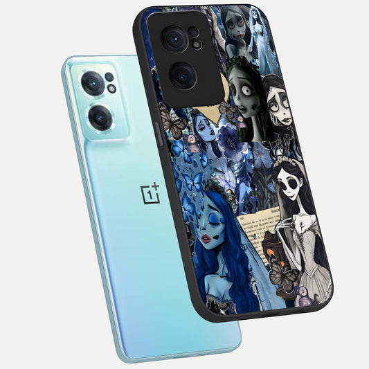  Corpse Bride Posters phone case For Oneplus Nord CE2 showing premium glass back cover with detailed artwork