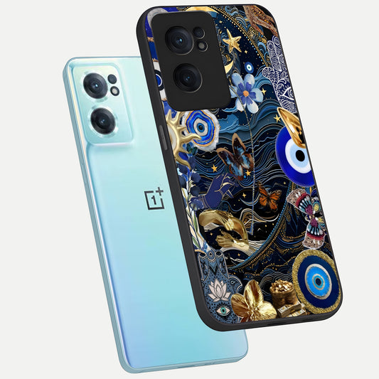  Golden Moon Magic phone case For Oneplus Nord CE2 showing premium glass back cover with detailed artwork