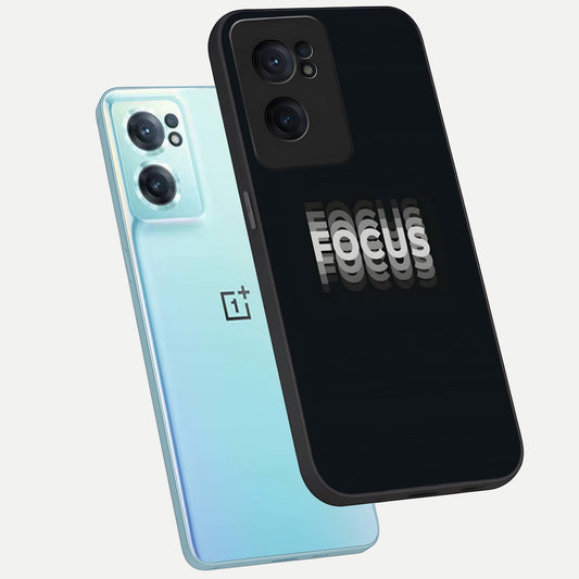 Mono Focus Vision phone case For Oneplus Nord CE2 showing premium glass back cover with detailed artwork
