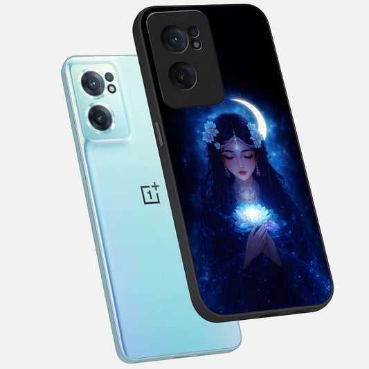  Mystic Moon Queen phone case For Oneplus Nord CE2 showing premium glass back cover with detailed artwork