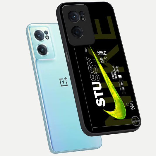  Neon Street Edition phone case For Oneplus Nord CE2 showing premium glass back cover with detailed artwork