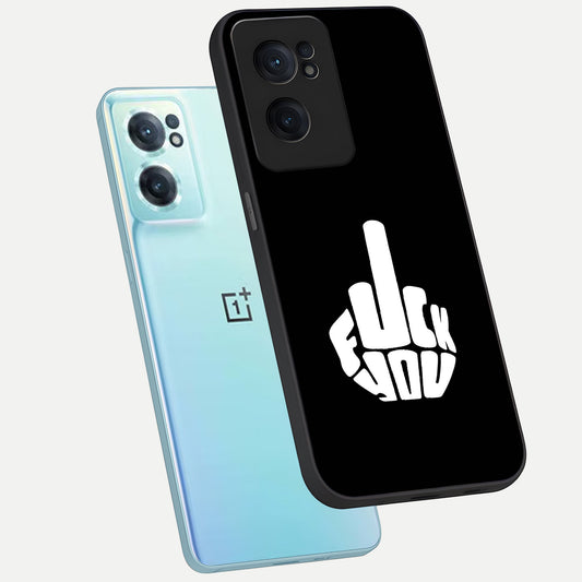  Rebel Mode On phone case For Oneplus Nord CE2 showing premium glass back cover with detailed artwork