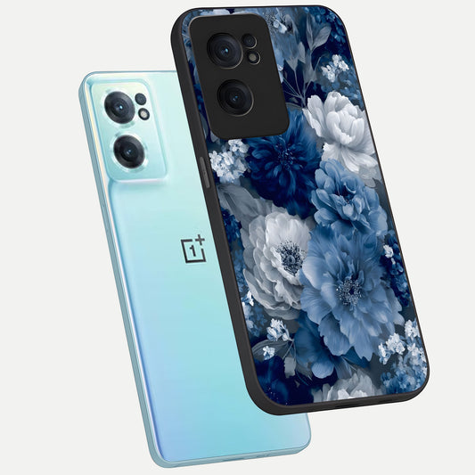  Royal Bloom Garden phone case For Oneplus Nord CE2 showing premium glass back cover with detailed artwork