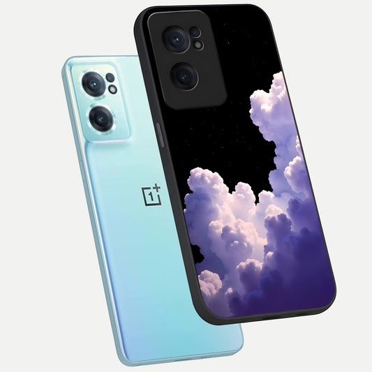  Starlit Night Whispers phone case For Oneplus Nord CE2 showing premium glass back cover with detailed artwork