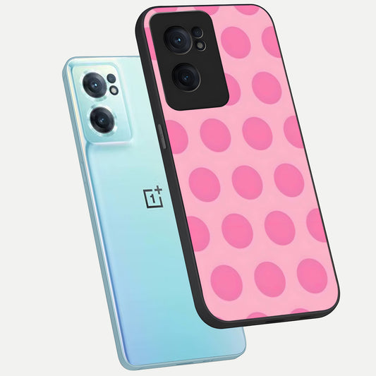  Sweet Dot Dreams phone case For Oneplus Nord CE2 showing premium glass back cover with detailed artwork