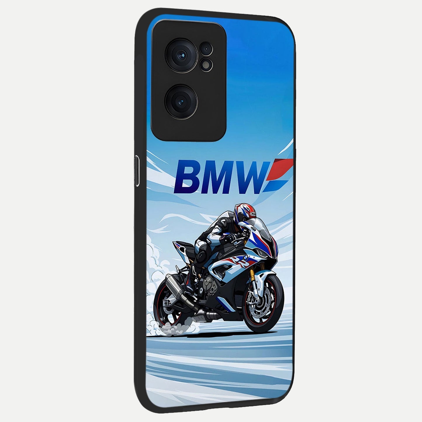  BMW Power Drift back cover For Oneplus Nord CE2 slim fit glass case with vibrant aesthetic design