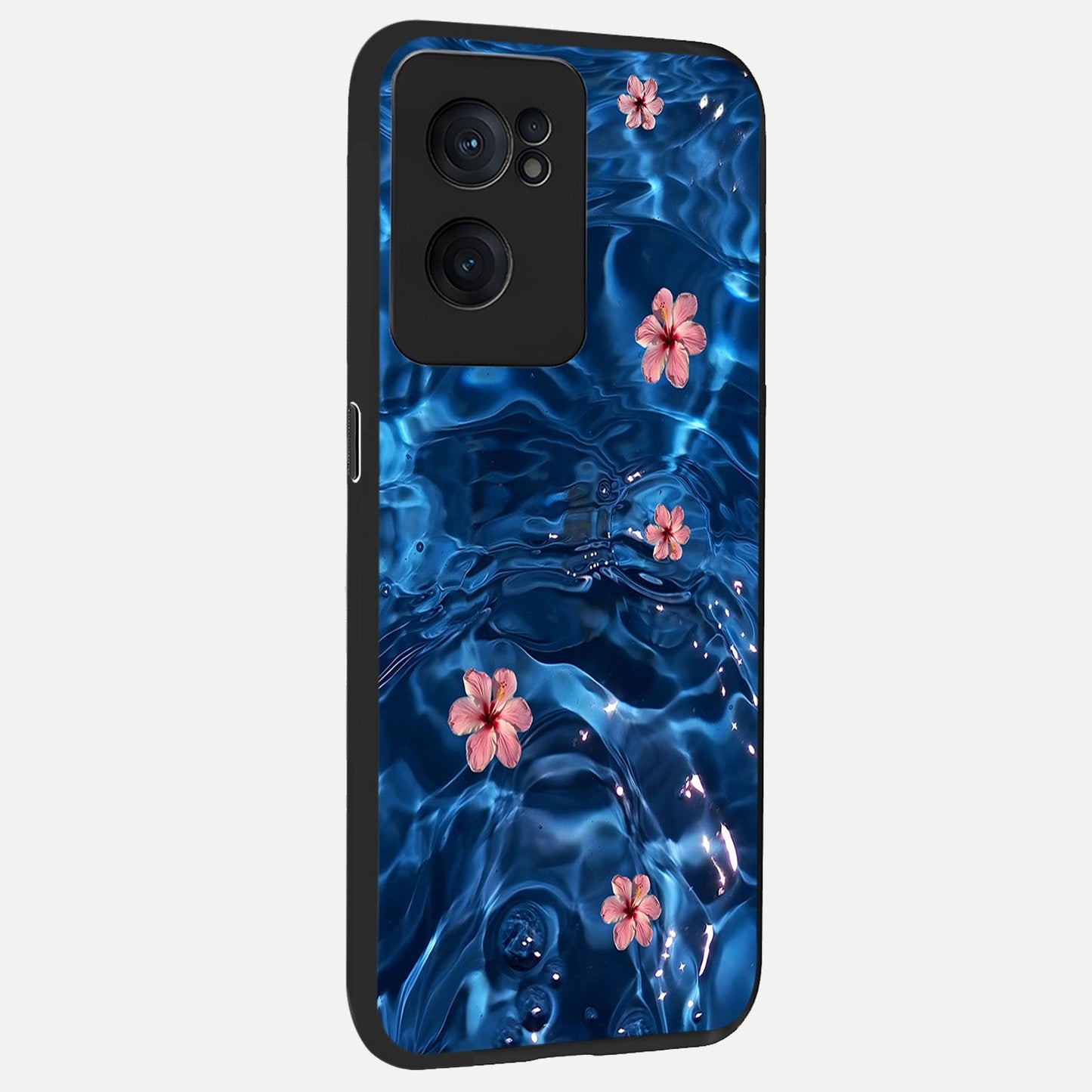 Bloom Thread Art back cover For Oneplus Nord CE2 slim fit glass case with vibrant aesthetic design