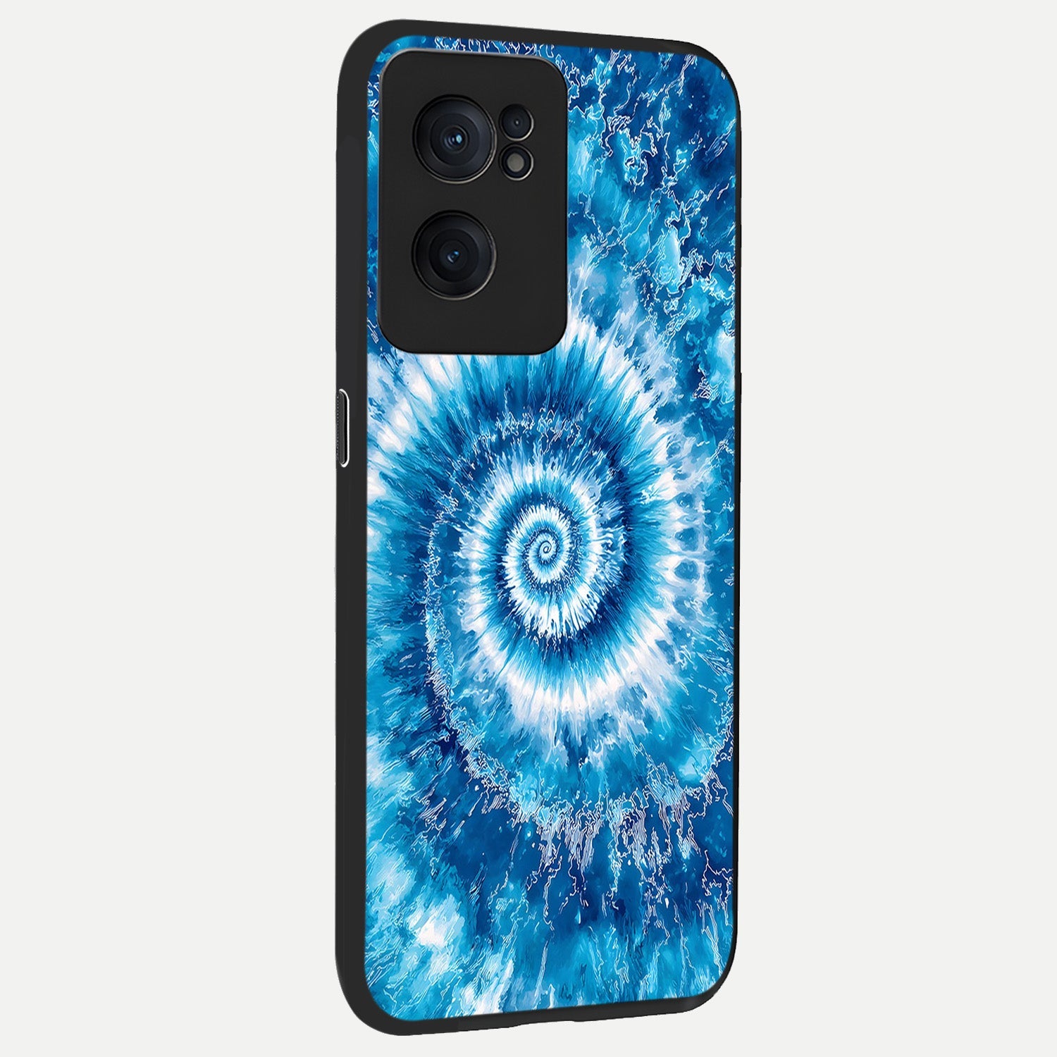 Blue Galaxy Wave back cover For Oneplus Nord CE2 slim fit glass case with vibrant aesthetic design
