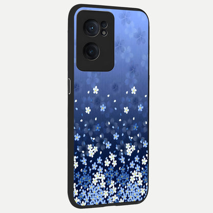  Blue Starry back cover For Oneplus Nord CE2 slim fit glass case with vibrant aesthetic design