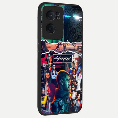  CYBERPUNK Legacy back cover For Oneplus Nord CE2 slim fit glass case with vibrant aesthetic design