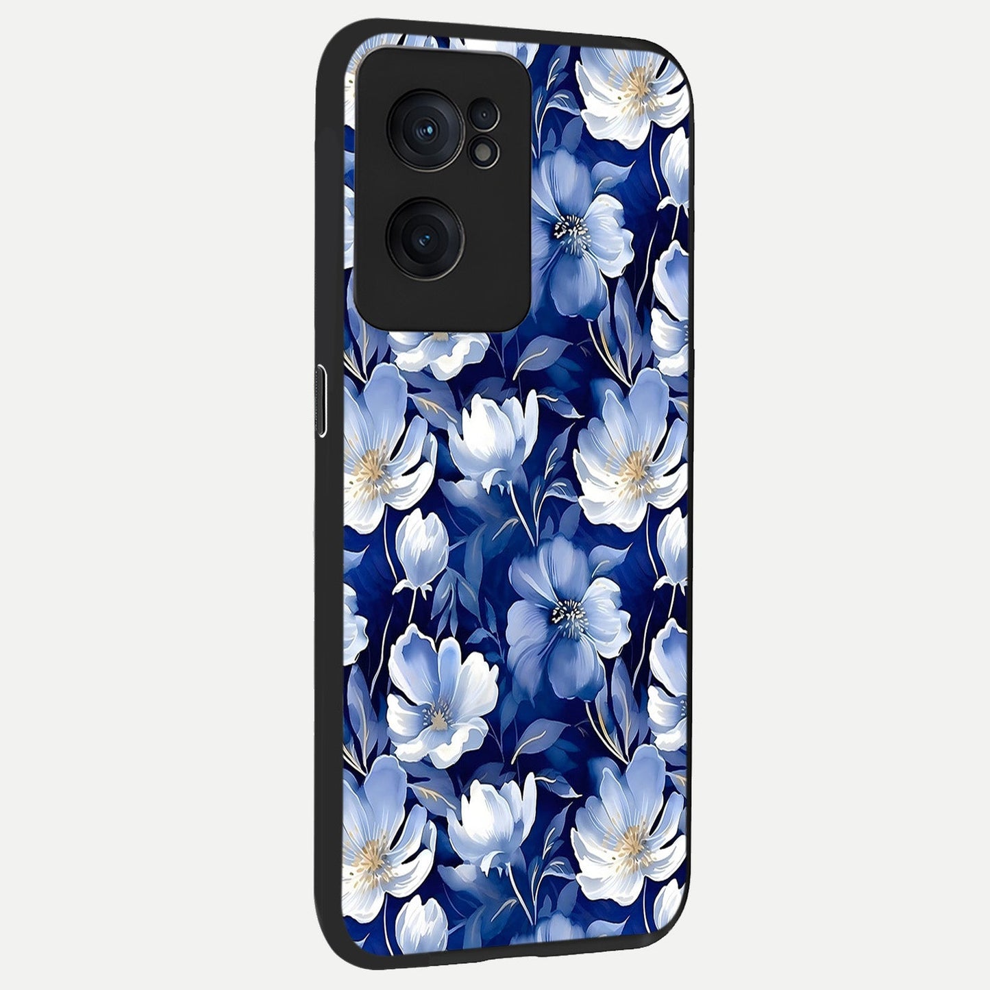 Cute Floral Patterns back cover For Oneplus Nord CE2 slim fit glass case with vibrant aesthetic design