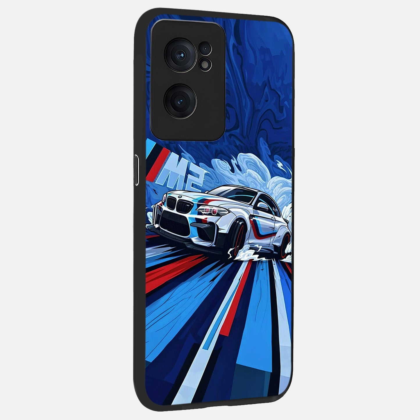  Drift Power Rush back cover For Oneplus Nord CE2 slim fit glass case with vibrant aesthetic design
