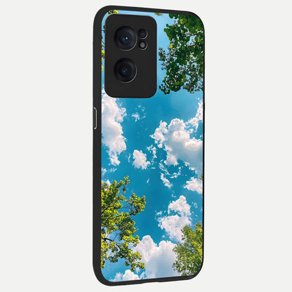  Green Moon Energy back cover For Oneplus Nord CE2 slim fit glass case with vibrant aesthetic design