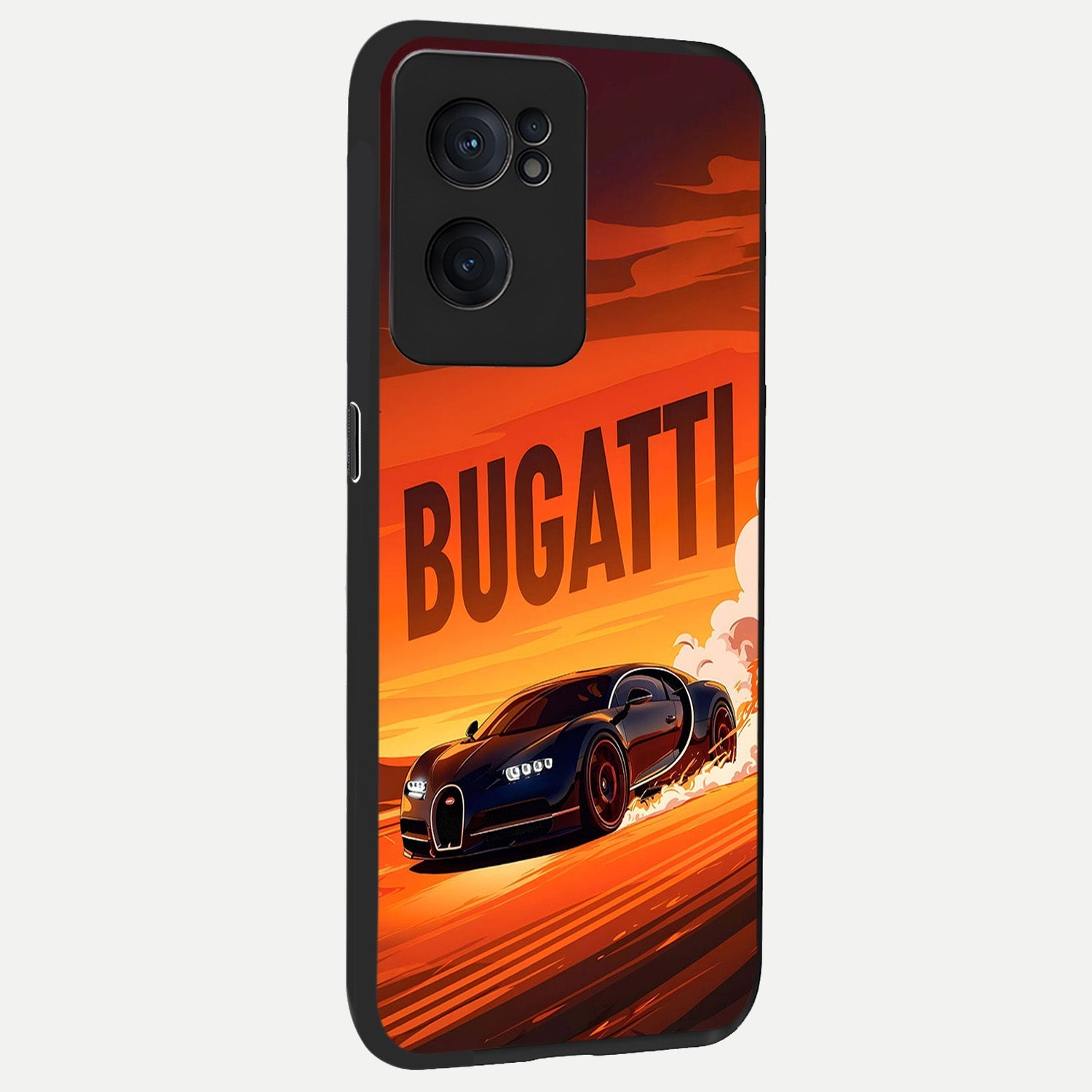  Inferno Bugatti Storm back cover For Oneplus Nord CE2 slim fit glass case with vibrant aesthetic design