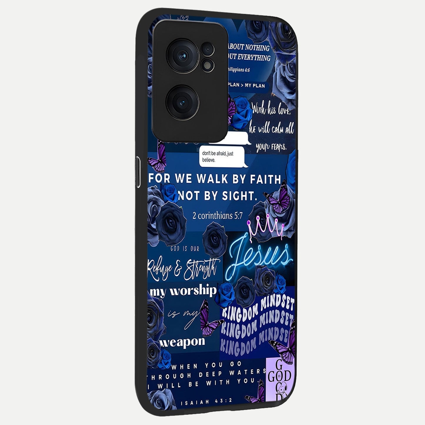  Kingdom Faith Glow back cover For Oneplus Nord CE2 slim fit glass case with vibrant aesthetic design
