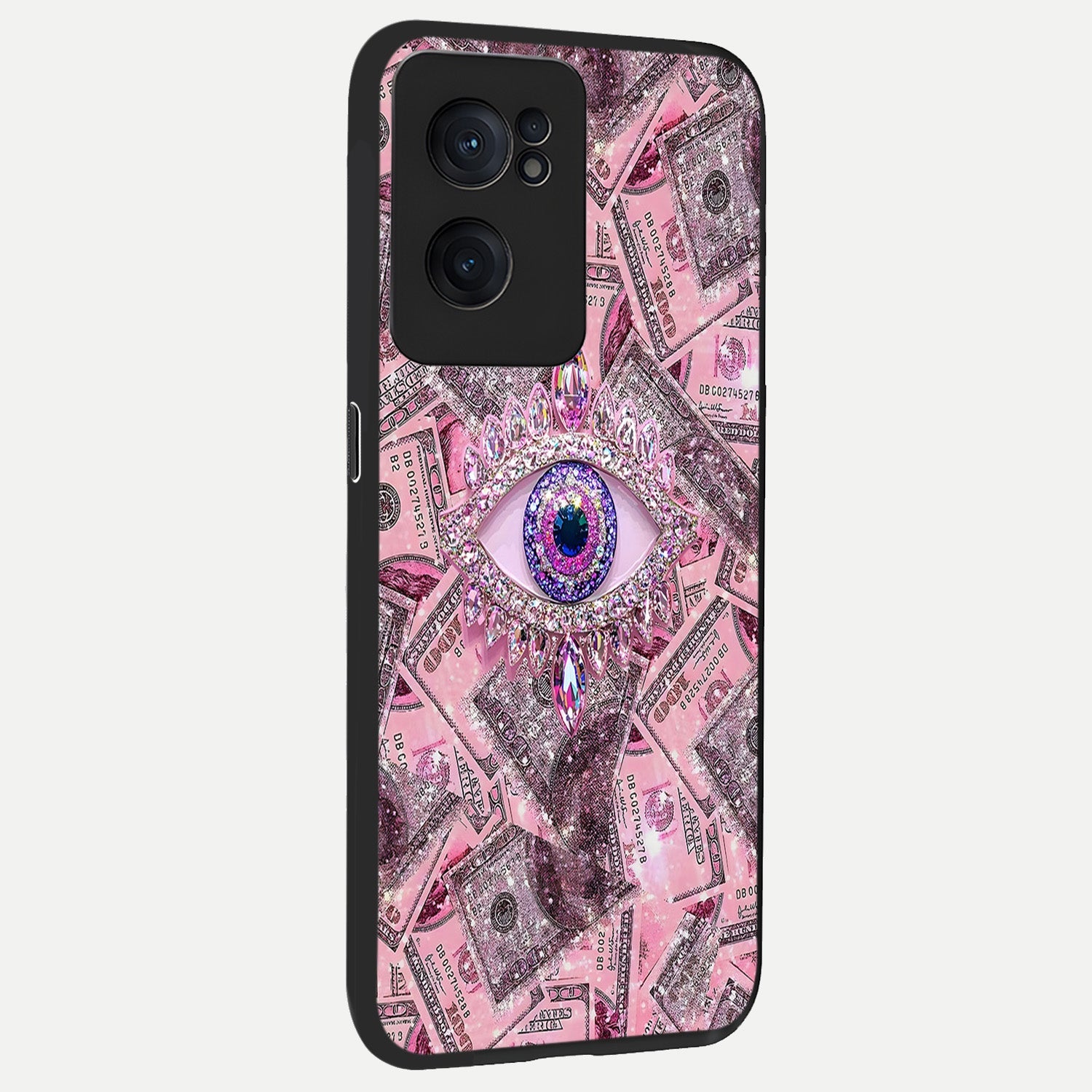  Money Eye Luxe back cover For Oneplus Nord CE2 slim fit glass case with vibrant aesthetic design