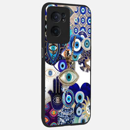  Mystic Charm Eye back cover For Oneplus Nord CE2 slim fit glass case with vibrant aesthetic design