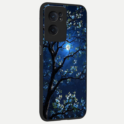  Mystic Floral Night back cover For Oneplus Nord CE2 slim fit glass case with vibrant aesthetic design