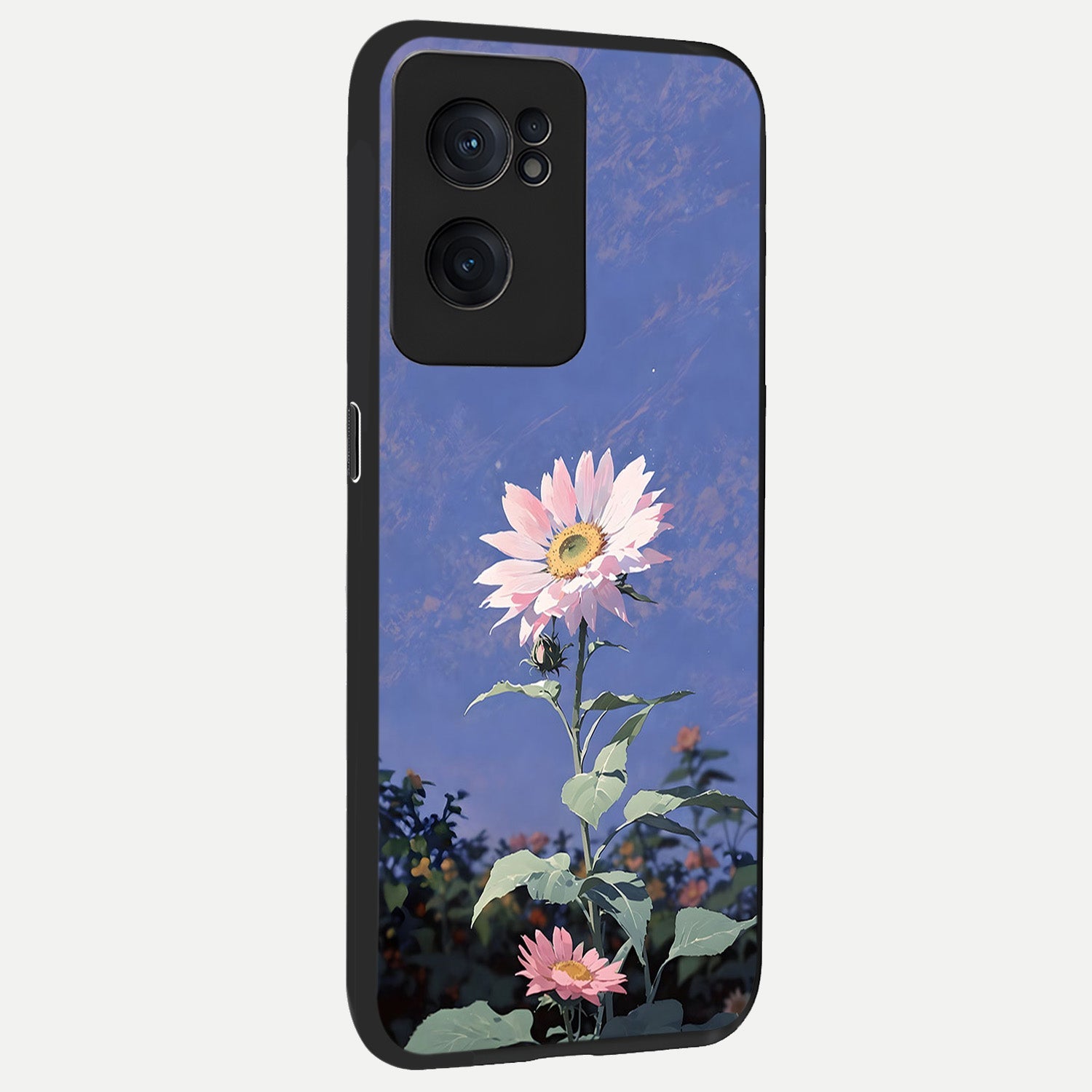  Pink Shells Outline back cover For Oneplus Nord CE2 slim fit glass case with vibrant aesthetic design