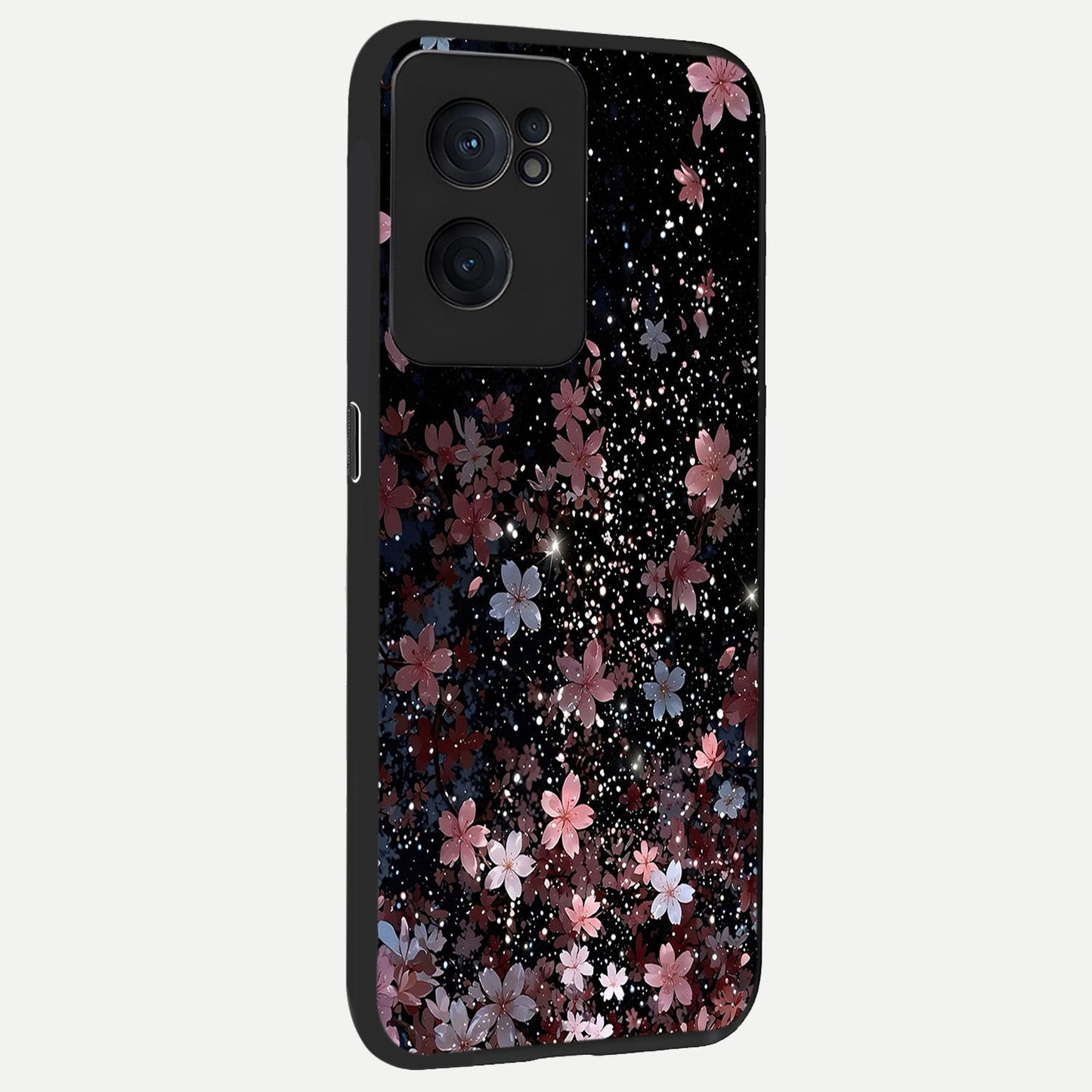  Starlit Flower Dreams back cover For Oneplus Nord CE2 slim fit glass case with vibrant aesthetic design