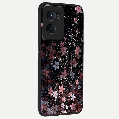  Starlit Flower Dreams back cover For Oneplus Nord CE2 slim fit glass case with vibrant aesthetic design
