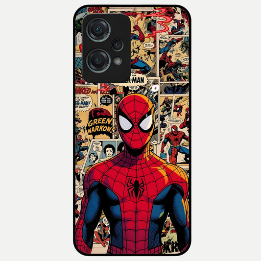  Aesthetic Spider Glass Case For Oneplus Nord CE2 Lite back cover – full design glossy printed glass finish