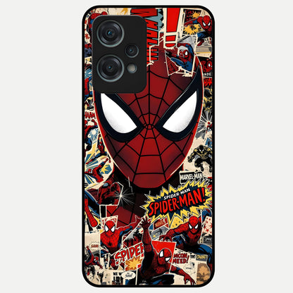  Aesthetic Wonder Spider Glass Case For Oneplus Nord CE2 Lite back cover – full design glossy printed glass finish