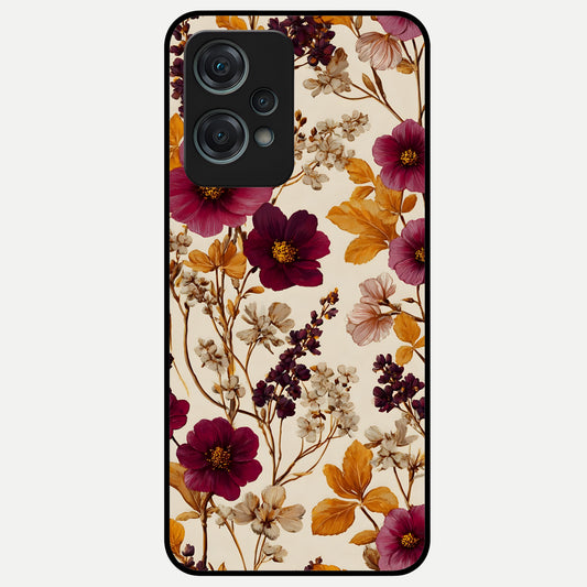  Autumn Wine Bloom Glass Case For Oneplus Nord CE2 Lite back cover – full design glossy printed glass finish