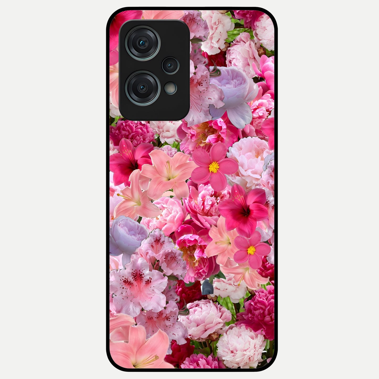  Bloom Crush Fantasy Glass Case For Oneplus Nord CE2 Lite back cover – full design glossy printed glass finish