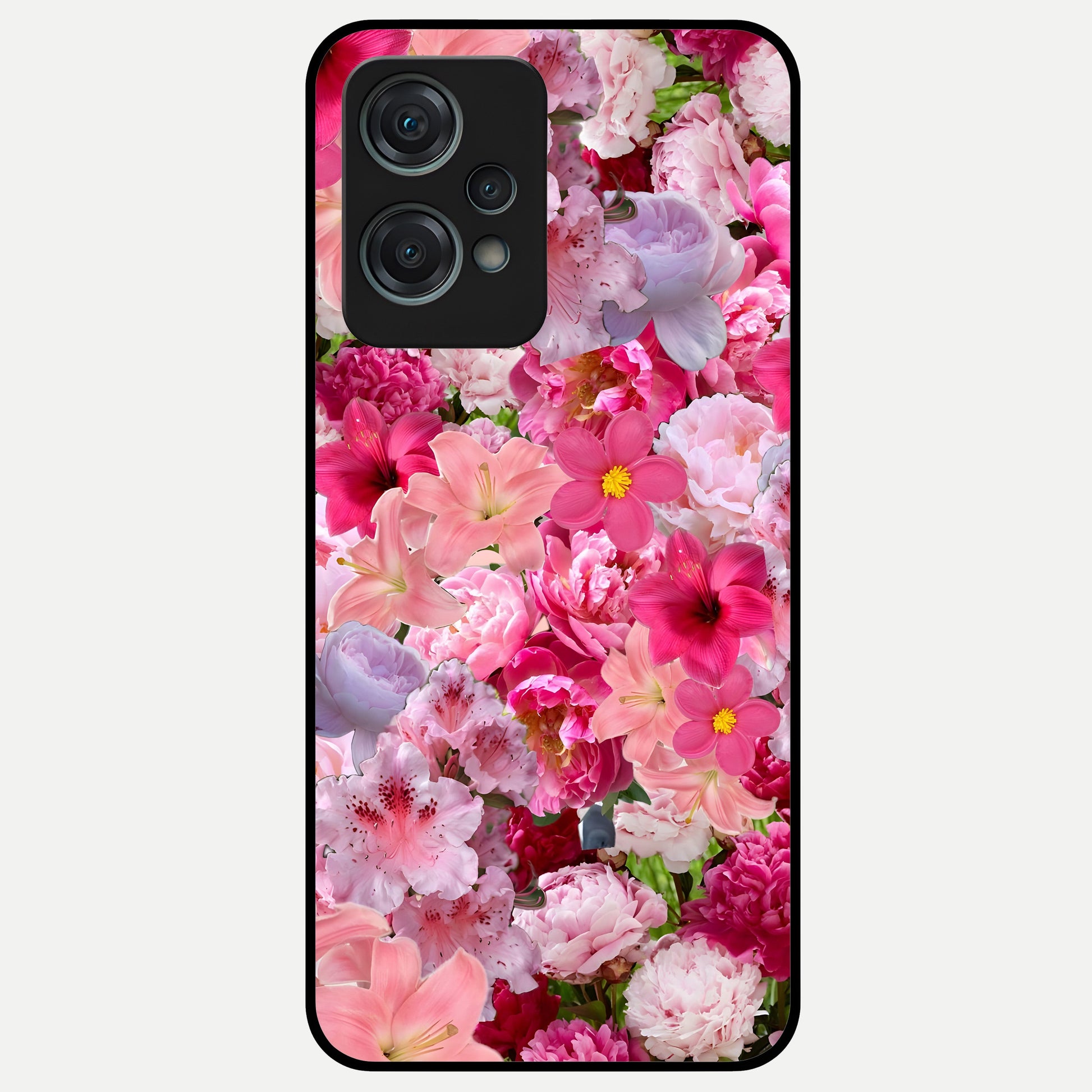  Bloom Crush Fantasy Glass Case For Oneplus Nord CE2 Lite back cover – full design glossy printed glass finish