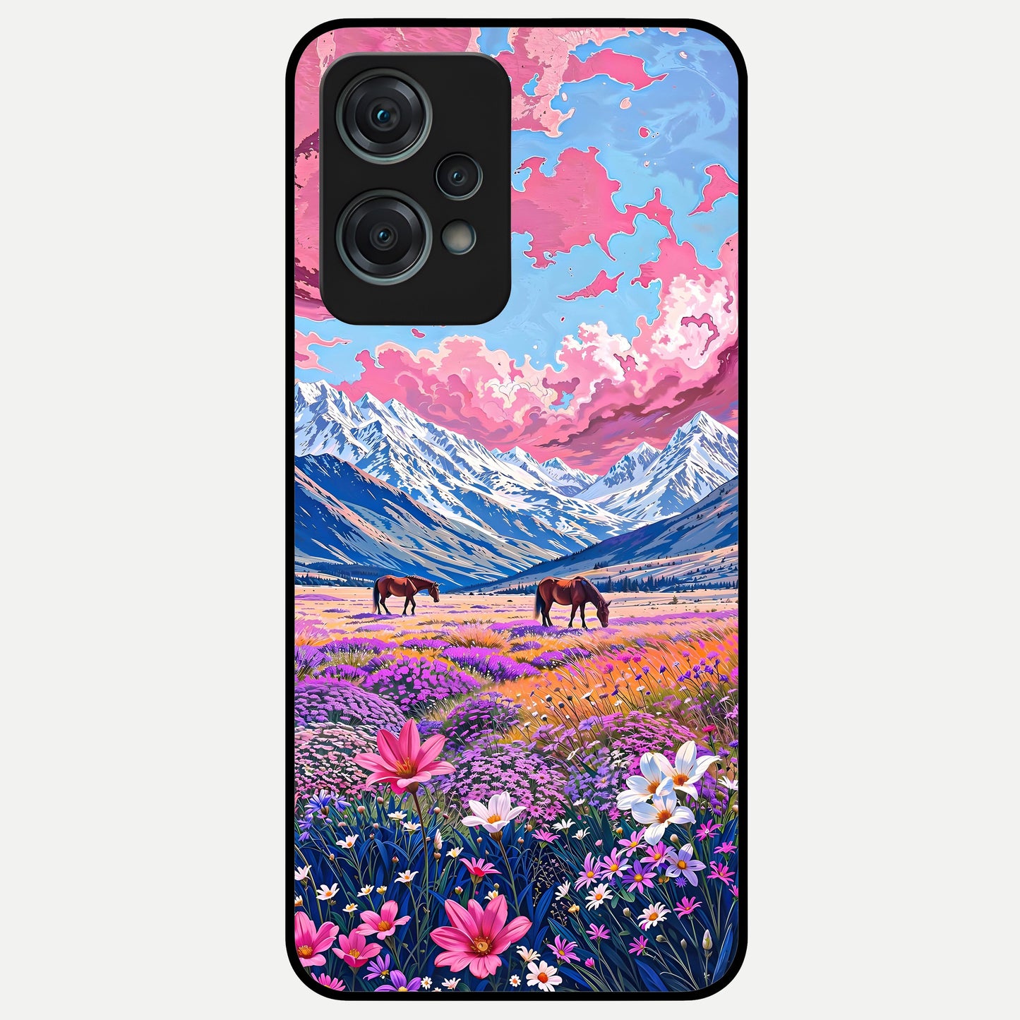  Blossom Valley Dream Glass Case For Oneplus Nord CE2 Lite back cover – full design glossy printed glass finish