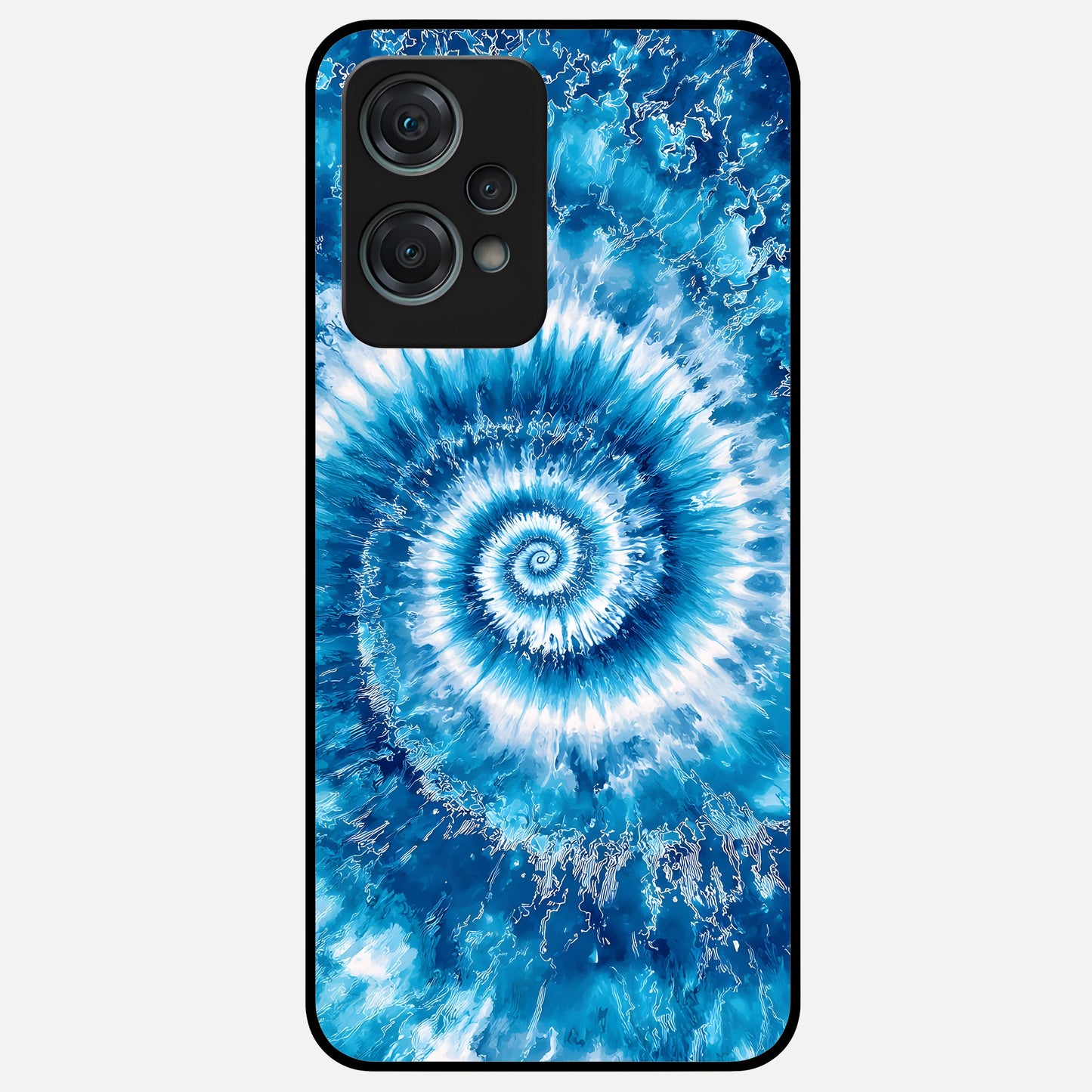  Blue Galaxy Wave Glass Case For Oneplus Nord CE2 Lite back cover – full design glossy printed glass finish