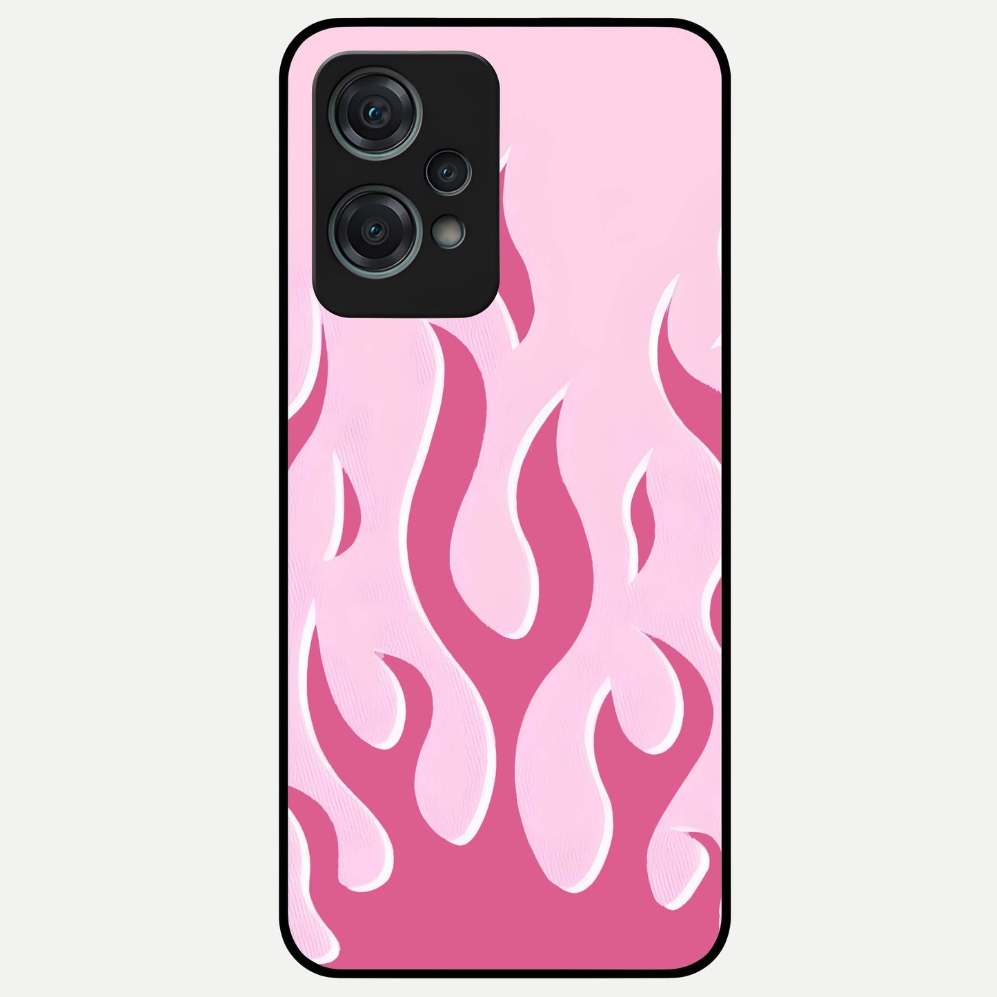  Blush Flame Energy Glass Case For Oneplus Nord CE2 Lite back cover – full design glossy printed glass finish