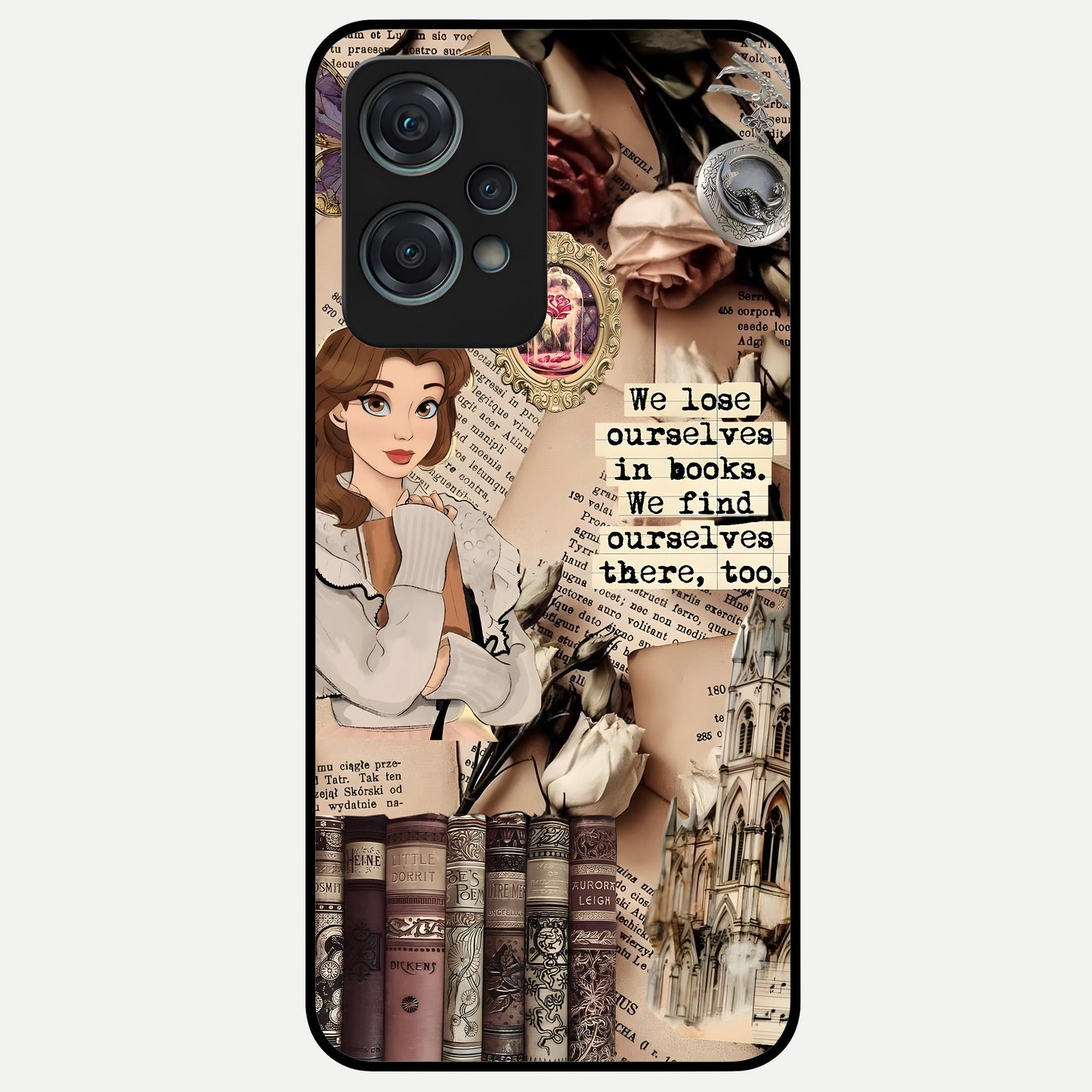  Bookish Dream World Glass Case For Oneplus Nord CE2 Lite back cover – full design glossy printed glass finish