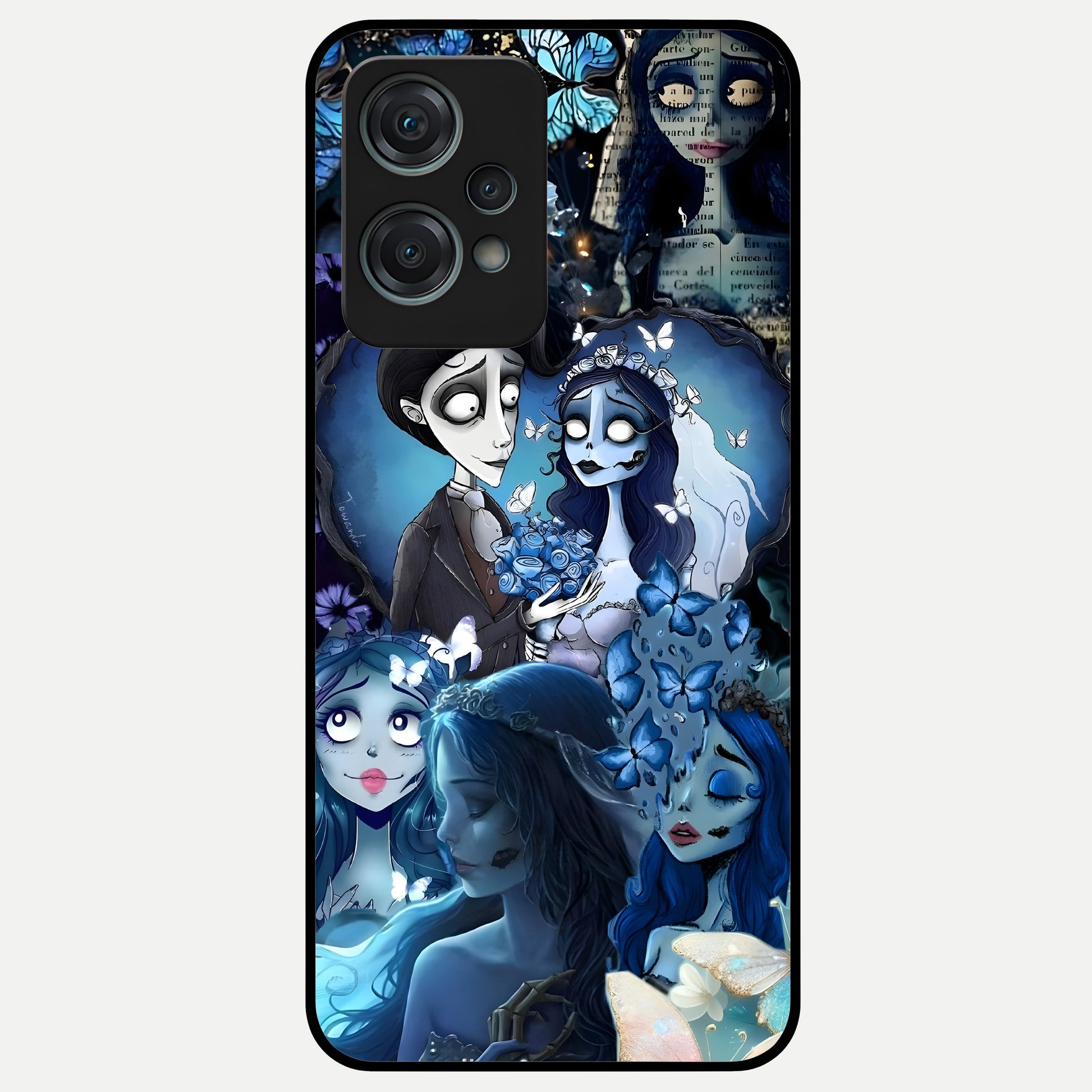  Butterfly Ghost Soul Glass Case For Oneplus Nord CE2 Lite back cover – full design glossy printed glass finish