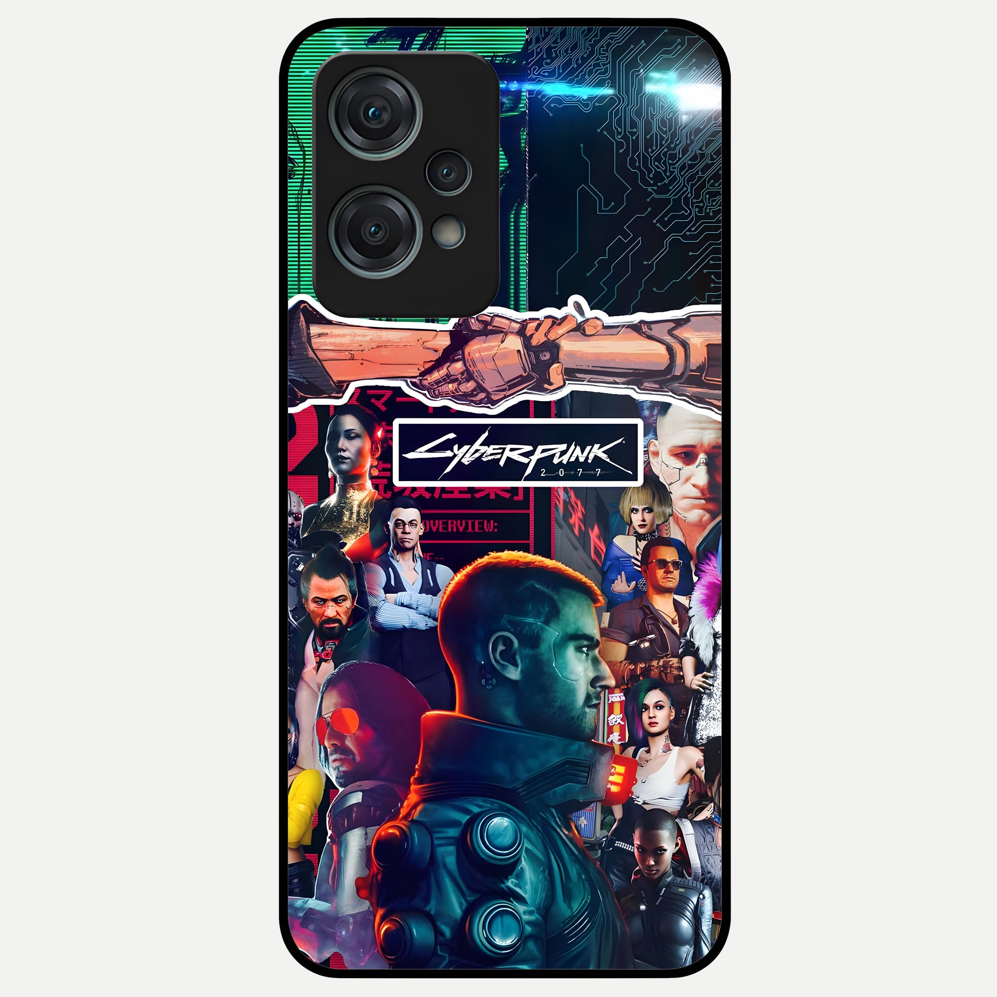  CYBERPUNK Legacy Glass Case For Oneplus Nord CE2 Lite back cover – full design glossy printed glass finish