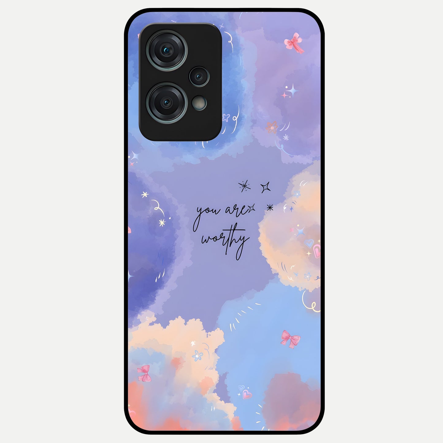  Celestial Cloud Magic Glass Case For Oneplus Nord CE2 Lite back cover – full design glossy printed glass finish