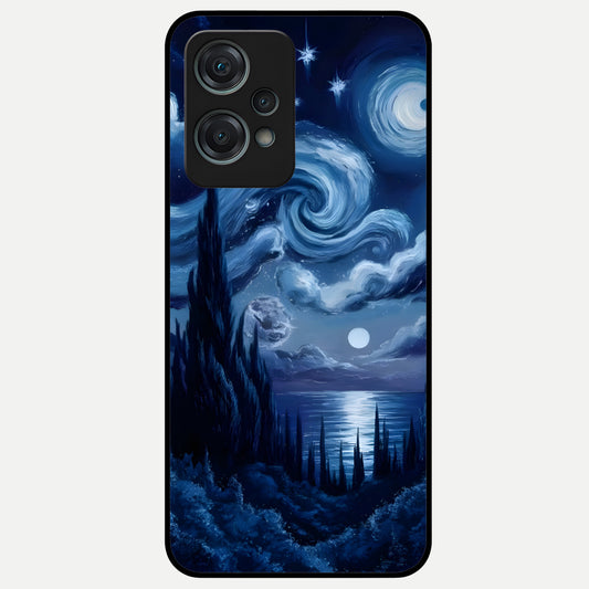  Celestial Dream Van Gogh Glass Case For Oneplus Nord CE2 Lite back cover – full design glossy printed glass finish