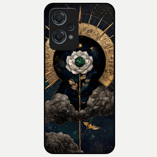  Celestial Lotus Morang Glass Case For Oneplus Nord CE2 Lite back cover – full design glossy printed glass finish